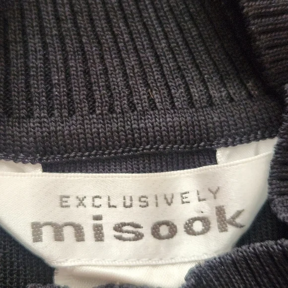 MISOOK Womens Tank Top Medium Black Sleeveless Summer Mock Neck - Picture 3 of 9